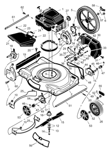 Part Location Diagram of 672745 Murray Wheel, Rear